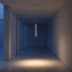 Cylindrical LED Pendant Light Slim Stainless Steel Downlight Dining Room Bedroom — Black White