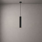 Cylindrical LED Pendant Light Slim Stainless Steel Downlight Dining Room Bedroom — Black White