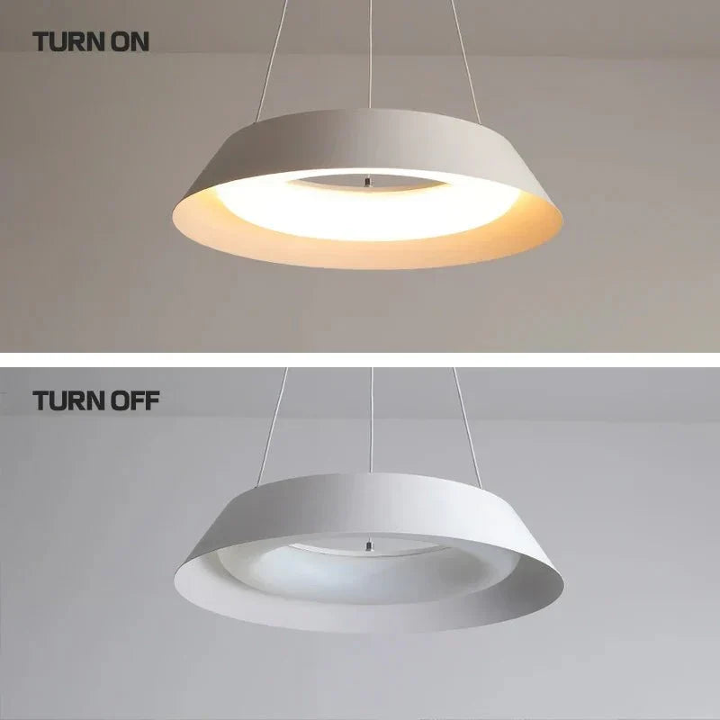 Nordic LED Chandelier Minimalist Dimmable Bedroom Dining Room — Pendant & Ceiling Mount 60cm