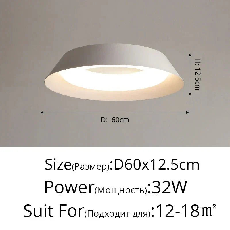 Nordic LED Chandelier Minimalist Dimmable Bedroom Dining Room — Pendant & Ceiling Mount 60cm