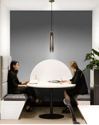 Alleva K9 Crystal Glass Pendant Light Post-Modern Bedroom Dining Room — Smoke Clear Warm Cool