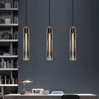 Alleva K9 Crystal Glass Pendant Light Post-Modern Bedroom Dining Room — Smoke Clear Warm Cool