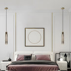 Alleva K9 Crystal Glass Pendant Light Post-Modern Bedroom Dining Room — Smoke Clear Warm Cool