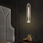 Alleva K9 Crystal Glass Pendant Light Post-Modern Bedroom Dining Room — Smoke Clear Warm Cool