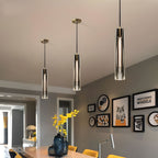 Alleva K9 Crystal Glass Pendant Light Post-Modern Bedroom Dining Room — Smoke Clear Warm Cool