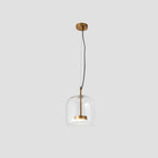 June Morden Glass Pendant Light Clear/Smoky/Amber
