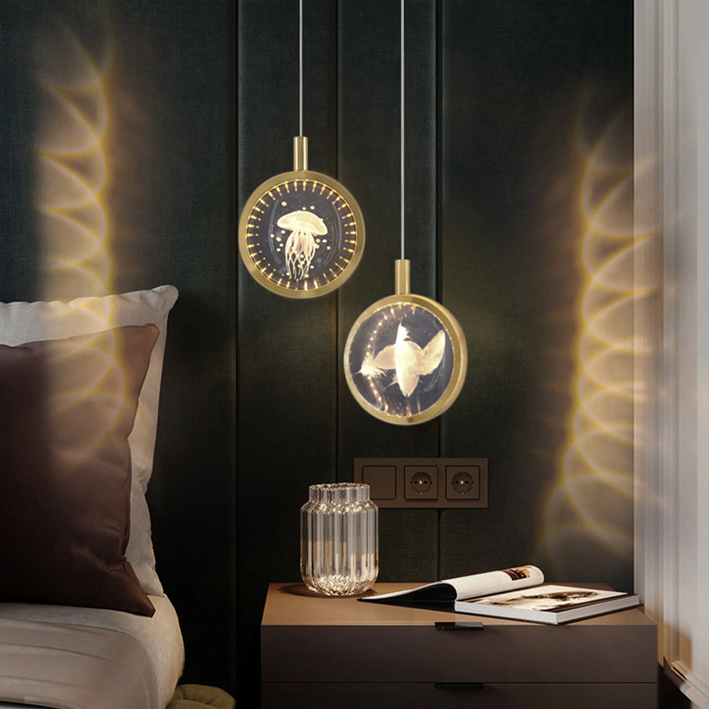 Kristy Morden Spherical Metal Pendant Light, Gold