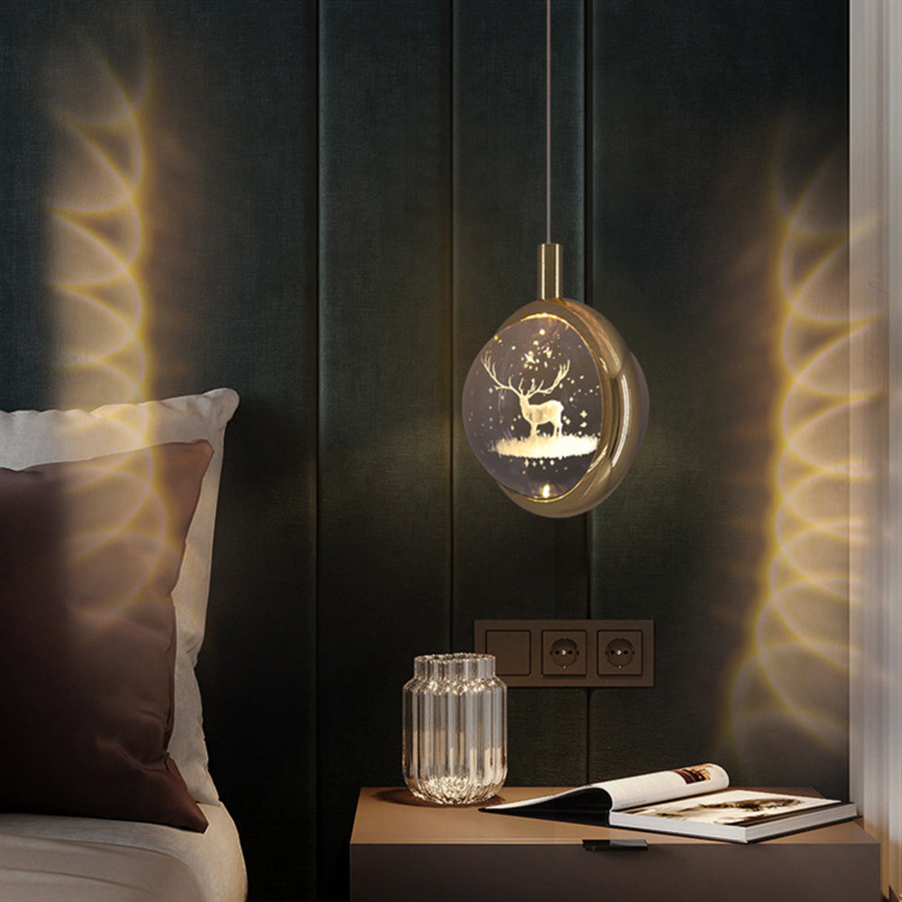 Kristy Morden Spherical Metal Pendant Light, Gold