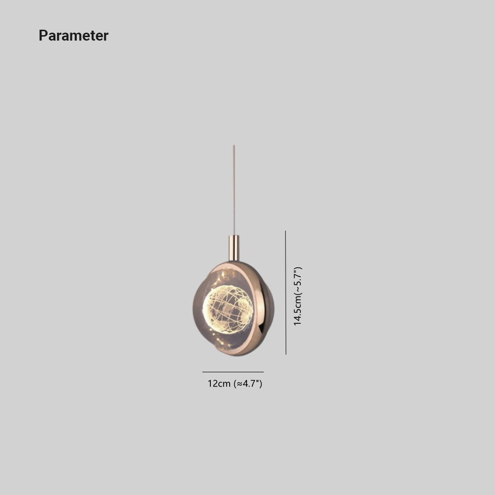 Kristy Morden Spherical Metal Pendant Light, Gold