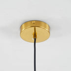 June Glass Globe Pendant Light Clear &Amber