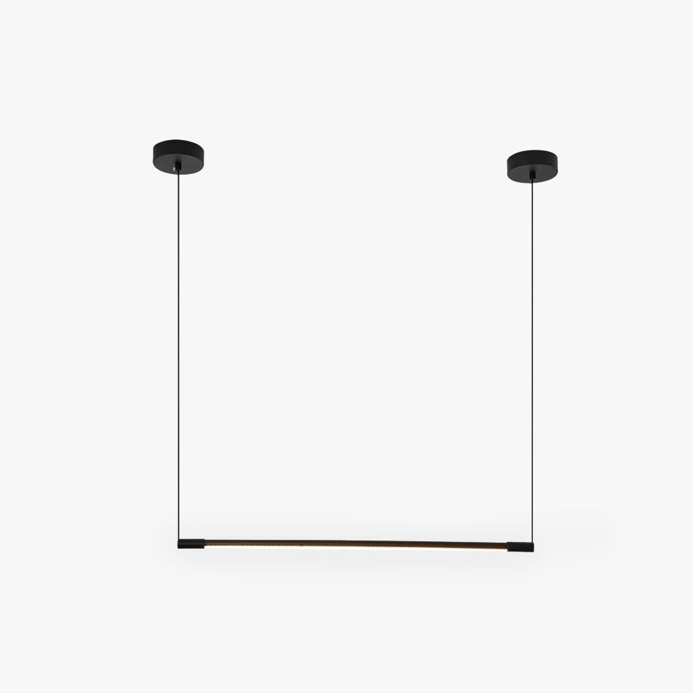 Zynar Minimalist Linear Pendant Light, Black