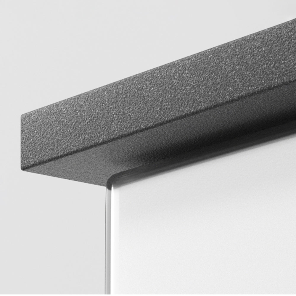 Ray Modern Minimalist Black Rectangular Metal Outdoor Wall Lamp