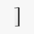 Ray Modern Minimalist Black Rectangular Metal Outdoor Wall Lamp