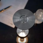 Ambience Spinning Block LED Table Lamp Rechargeable Wireless Bedside Bar Restaurant — Gold Silver Black