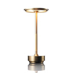Ambience spinning block LED table lamp rechargeable wireless bedside bar restaurant — gold silver black