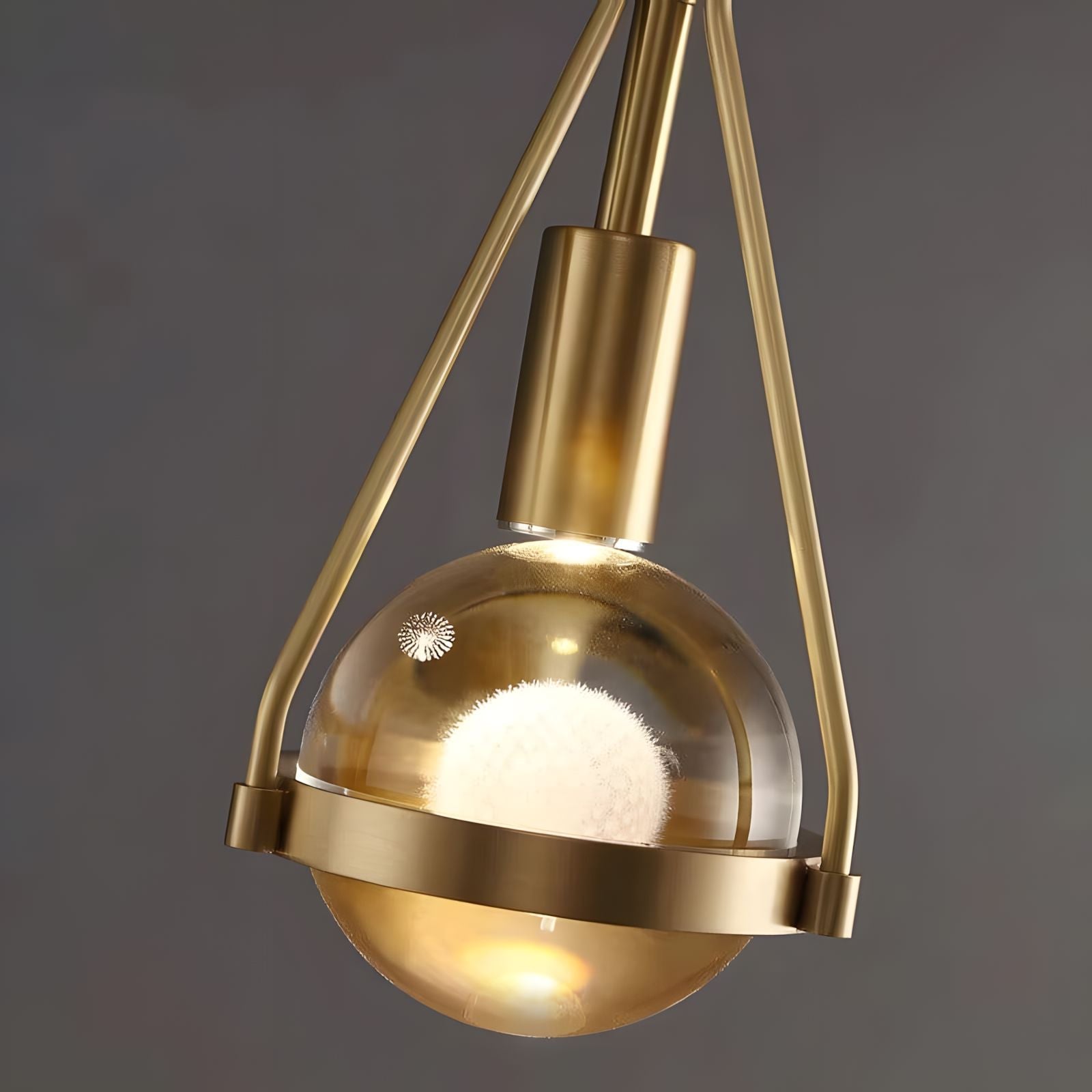 Gold Nordic Dandelion-Inspired LED Pendant Light Scandinavian Dining Room Bedroom