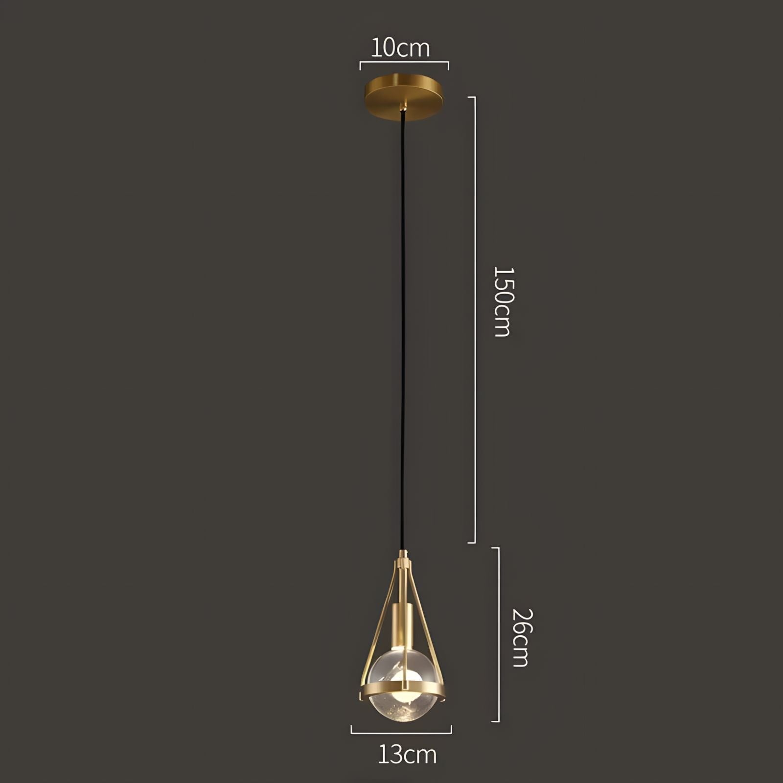 Gold Nordic Dandelion-Inspired LED Pendant Light Scandinavian Dining Room Bedroom