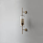 Industrial Hurricane Wall Sconce Brass Glass Vintage Indoor Bedroom Living Room Bar — Black Brass