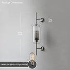 Industrial Hurricane Wall Sconce Brass Glass Vintage Indoor Bedroom Living Room Bar — Black Brass