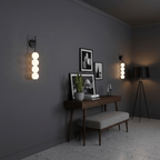 Abacus LED Wall Lamp Gold Black Ball Sconce Bedroom Living Room Restaurant