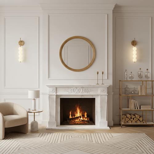 Abacus LED Wall Lamp Gold Black Ball Sconce Bedroom Living Room Restaurant