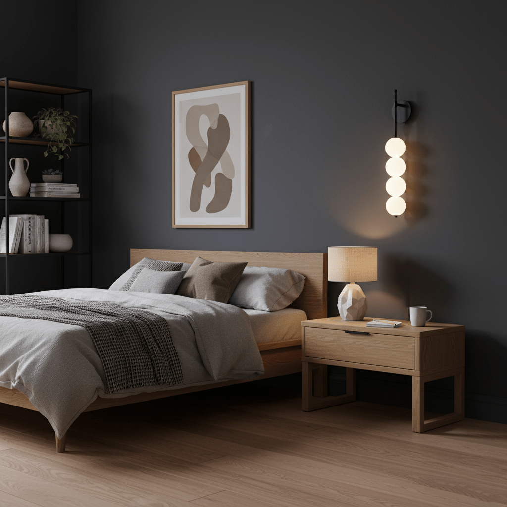 Abacus LED Wall Lamp Gold Black Ball Sconce Bedroom Living Room Restaurant