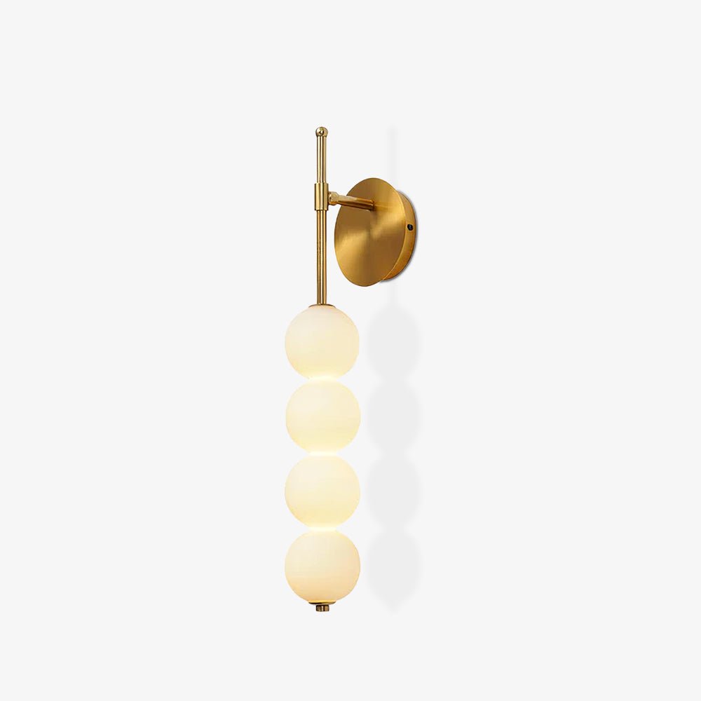 Abacus LED Wall Lamp Gold Black Ball Sconce Bedroom Living Room Restaurant