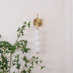 Abacus LED Wall Lamp Gold Black Ball Sconce Bedroom Living Room Restaurant