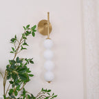 Abacus LED Wall Lamp Gold Black Ball Sconce Bedroom Living Room Restaurant