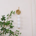 Abacus LED Wall Lamp Gold Black Ball Sconce Bedroom Living Room Restaurant