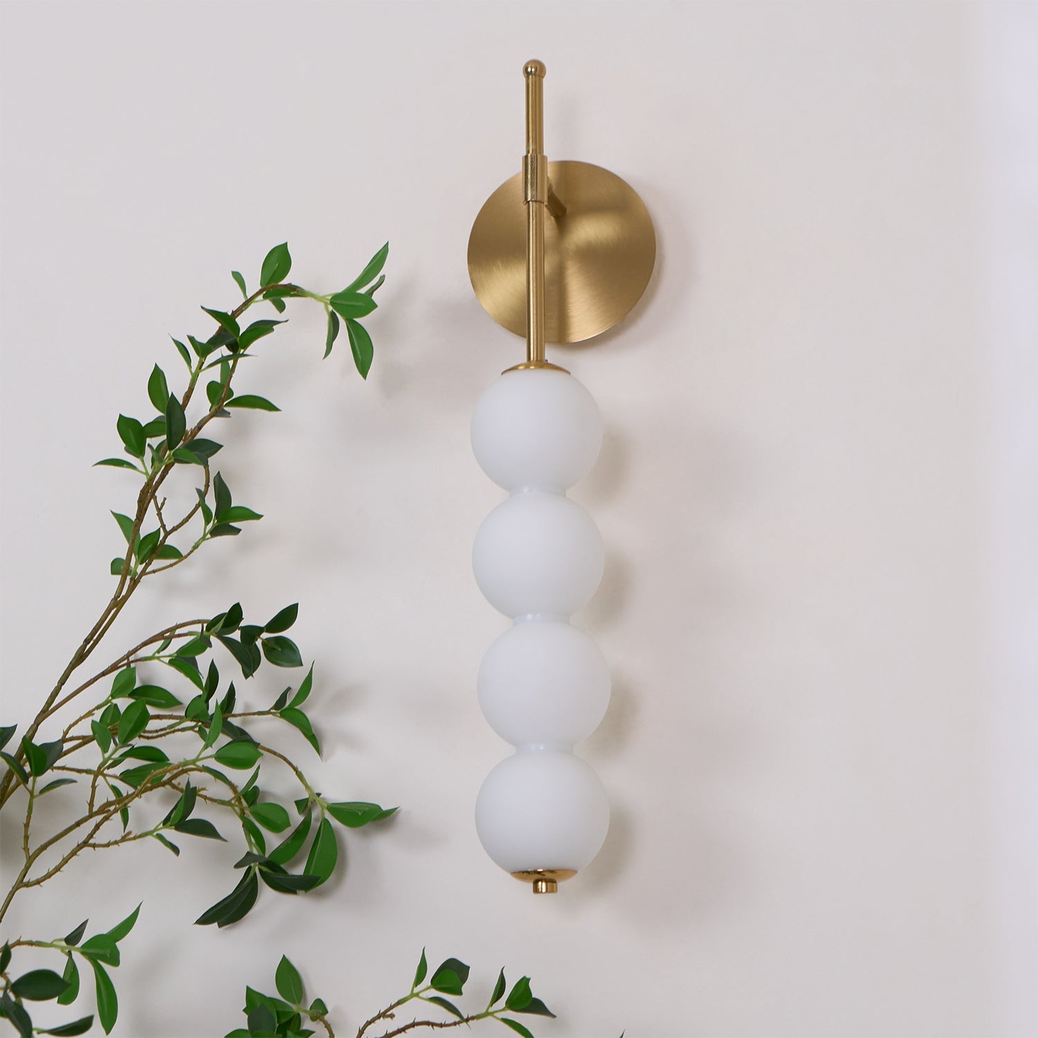 Abacus LED Wall Lamp Gold Black Ball Sconce Bedroom Living Room Restaurant