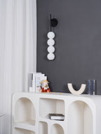 Abacus LED Wall Lamp Gold Black Ball Sconce Bedroom Living Room Restaurant
