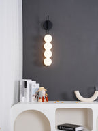 Abacus LED Wall Lamp Gold Black Ball Sconce Bedroom Living Room Restaurant