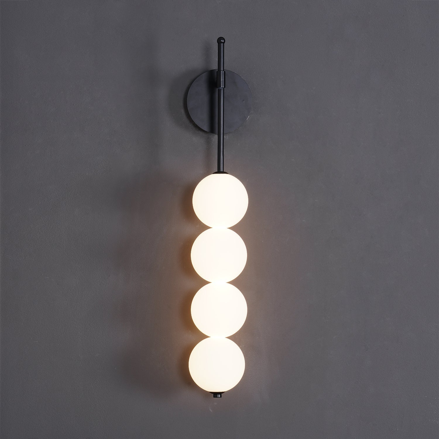 Abacus LED Wall Lamp Gold Black Ball Sconce Bedroom Living Room Restaurant