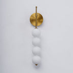 Abacus LED Wall Lamp Gold Black Ball Sconce Bedroom Living Room Restaurant
