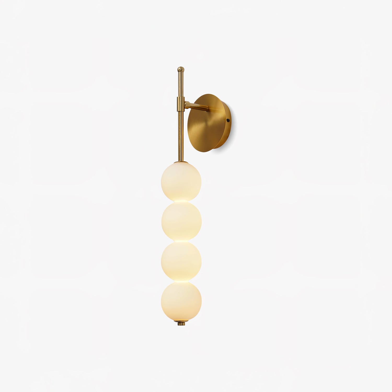 Abacus LED wall lamp gold black ball sconce bedroom living room restaurant — 20 inch