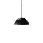 Abat Jour Metal Pendant Lamp Modern Dimmable Dining Room Living Room — Black White 14 to 19 Inch