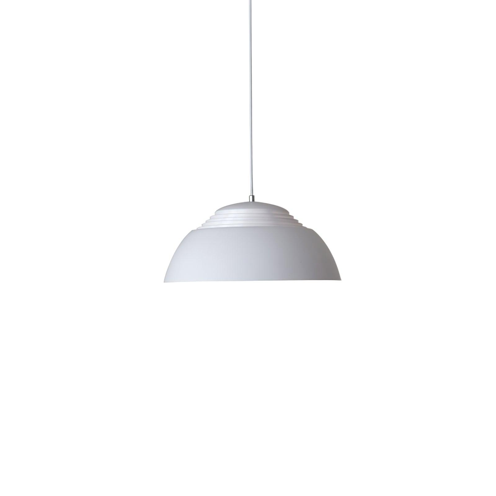 Abat Jour Metal Pendant Lamp Modern Dimmable Dining Room Living Room — Black White 14 to 19 Inch