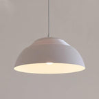 Abat Jour Metal Pendant Lamp Modern Dimmable Dining Room Living Room — Black White 14 to 19 Inch