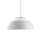 Abat Jour Metal Pendant Lamp Modern Dimmable Dining Room Living Room — Black White 14 to 19 Inch