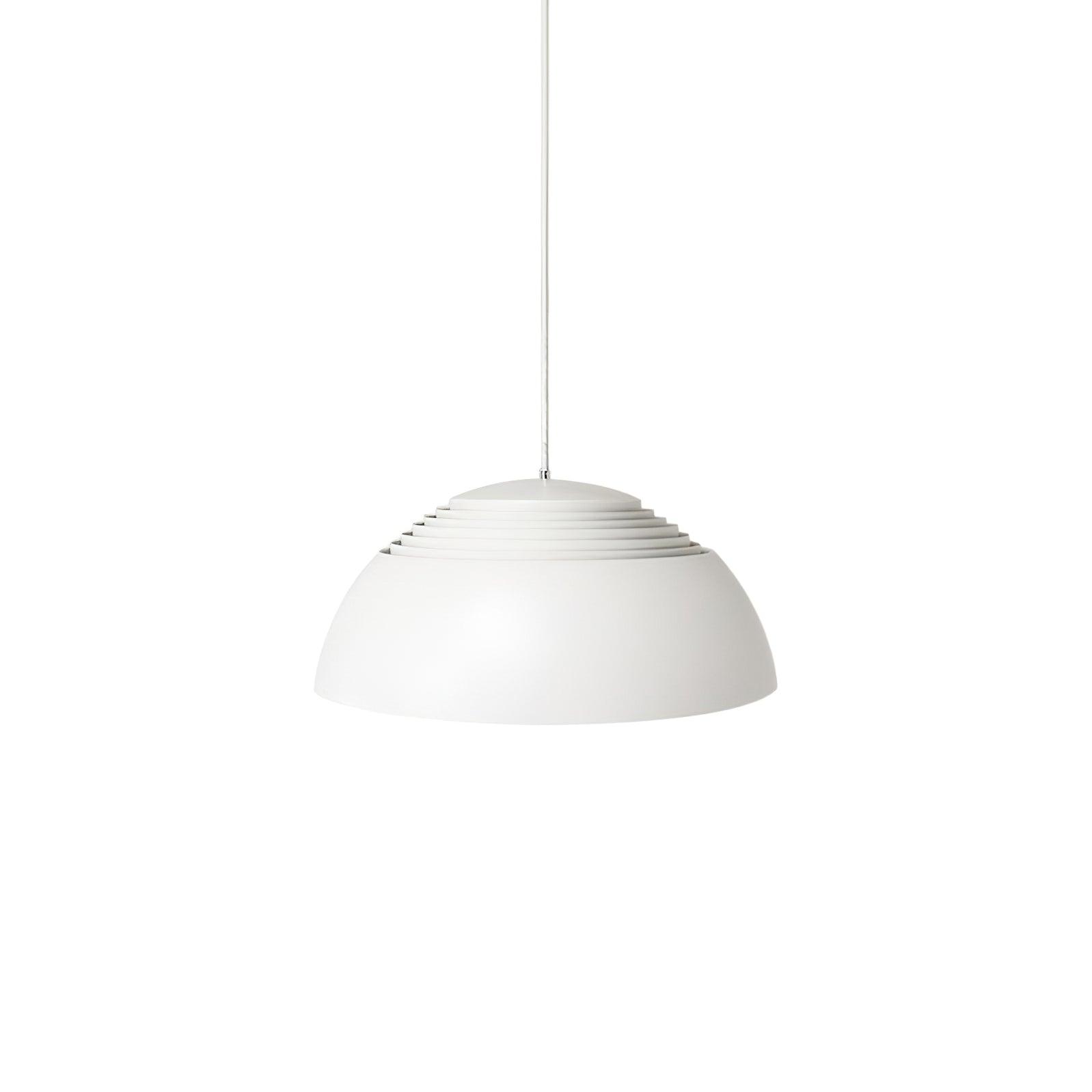 Abat Jour Metal Pendant Lamp Modern Dimmable Dining Room Living Room — Black White 14 to 19 Inch