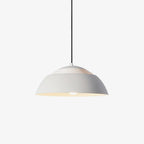 Abat Jour metal pendant lamp modern dimmable dining room living room — black white 14 to 19 inch