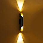 Abigali Straight Gold Wall Lamp Elegant Bedroom Hallway Living Room — Black White Gold 15 to 18 Inch