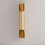 Abigali Straight Gold Wall Lamp Elegant Bedroom Hallway Living Room — Black White Gold 15 to 18 Inch