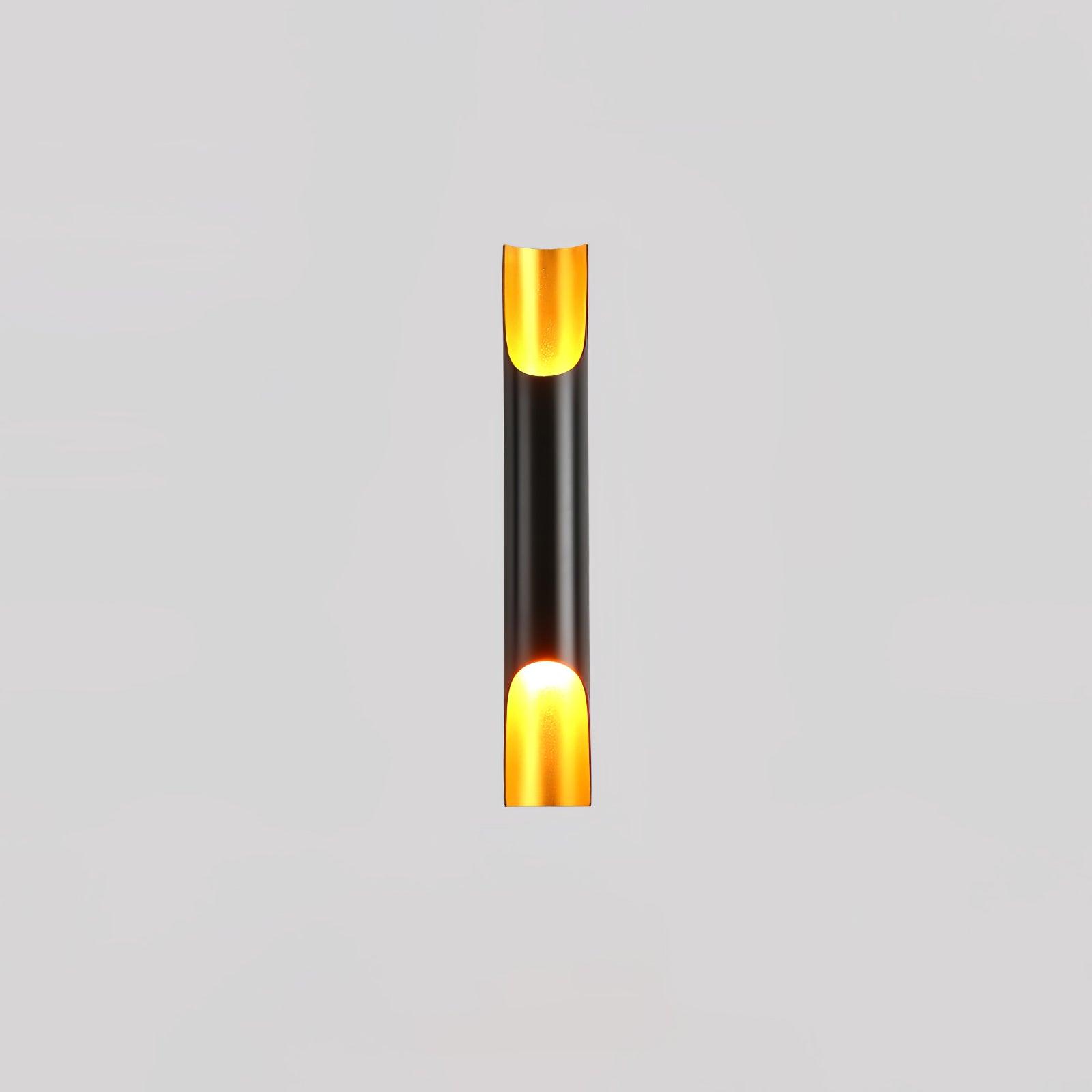 Abigali Straight Gold Wall Lamp Elegant Bedroom Hallway Living Room — Black White Gold 15 to 18 Inch