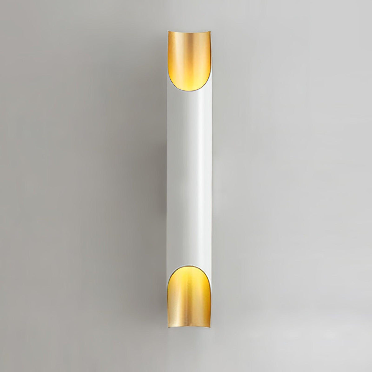 Abigali Straight Gold Wall Lamp Elegant Bedroom Hallway Living Room — Black White Gold 15 to 18 Inch