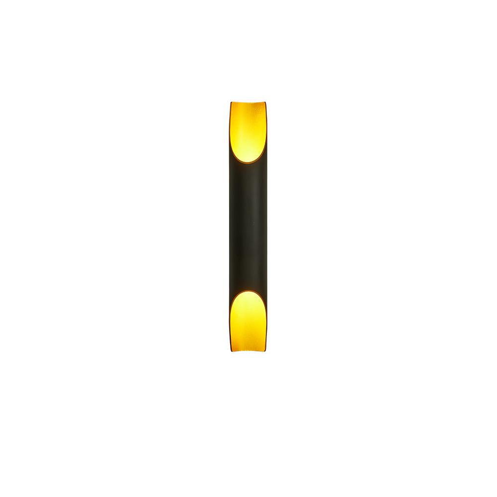 Abigali Straight Gold Wall Lamp Elegant Bedroom Hallway Living Room — Black White Gold 15 to 18 Inch