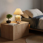 Abstract Ceramic Table Lamp Artistic Terracotta Bedside Living Room — 16 Inch US Plug
