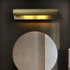 Accord Brushed Brass Wall Sconce Sculptural Modern Bedroom Living Room Hallway — 10 to 19 Inch