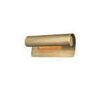 Accord Brushed Brass Wall Sconce Sculptural Modern Bedroom Living Room Hallway — 10 to 19 Inch